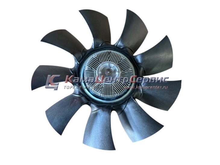 Крыльчатка вентилятора (d=560мм 9 лопастей) в сборе с муфтой (Компас 12, JAC N120) 1308010LE359