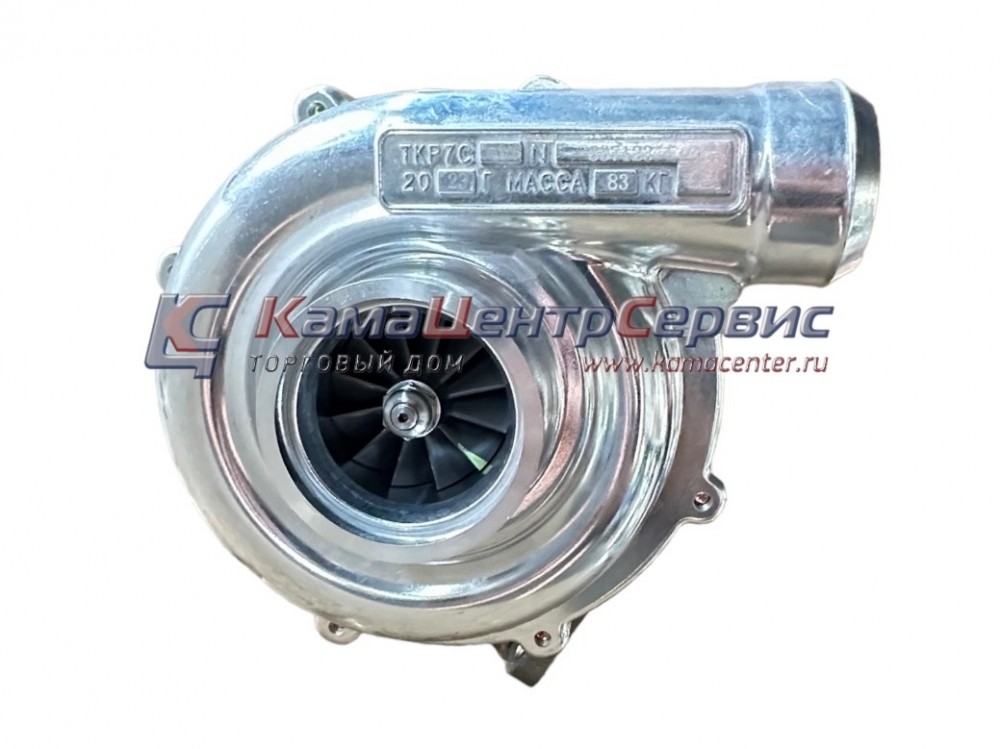 Турбокомпрессор левый ТКР 7С-6М ЕВРО-4 под хомут (РФ) 740.60-1118013-0