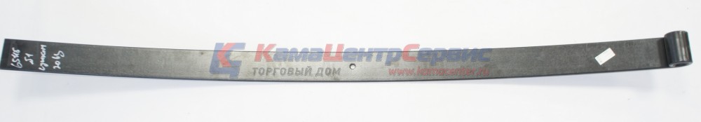 Лист рессоры передней №1 с втулкой L=1911мм (65115-2902101-20) (ЧМЗ) 65115-2902015-20