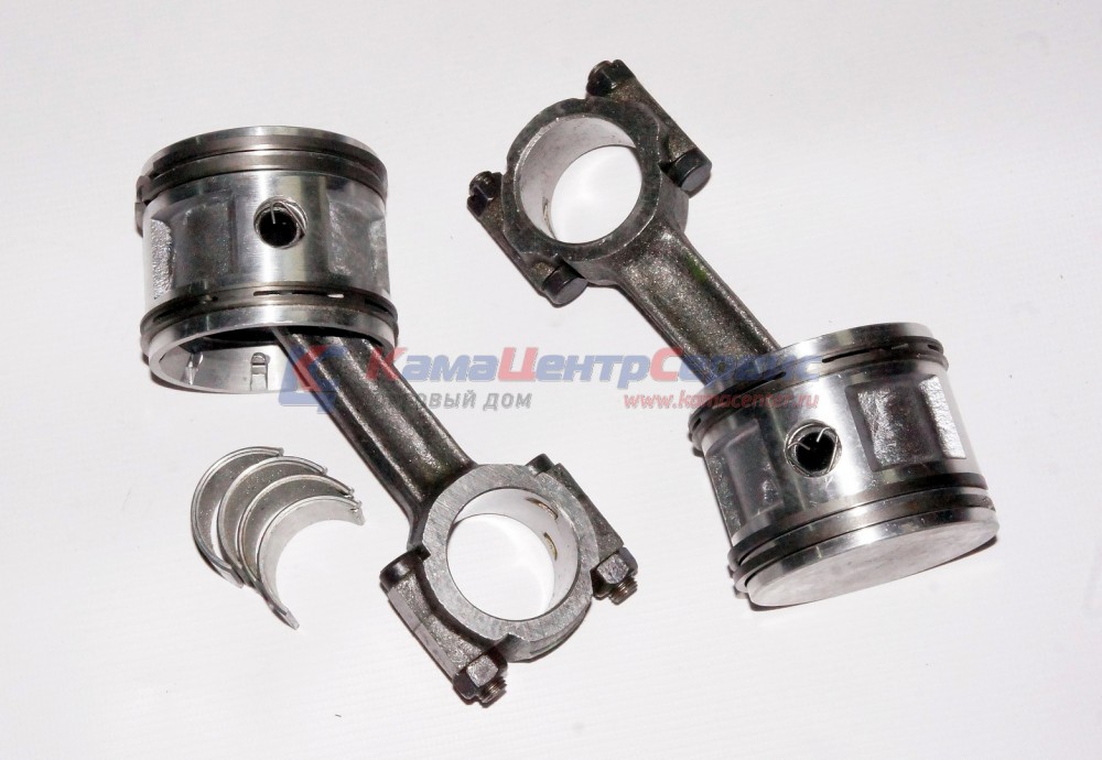 Р/к 2-х цилиндр. компрессора Р2 (поршень/шатун/палец/вкладыш) (НАШ) 5320-3509015-000