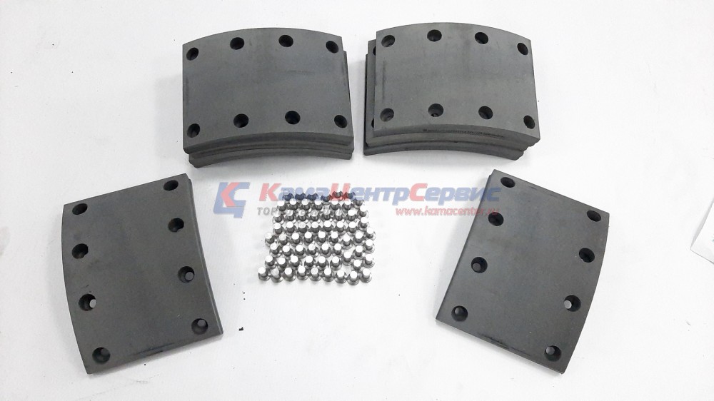 Р/к тормозных колодок 5511 (расточ. накладки 8х8 отв.+заклепки) 5511-3501105-000