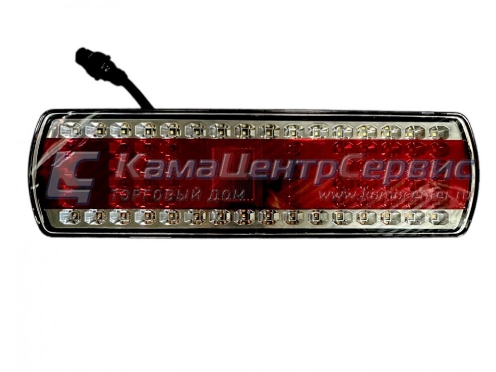 Фонарь задний правый МАЗ (СВЕТОДИОДНЫЙ 1 полоса ) со жгутом 7-контакт., КЭП (аналог РУФС.09-03) 8512.3716-20
