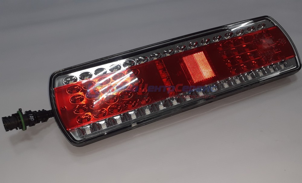 Фонарь задний левый МАЗ (СВЕТОДИОДНЫЙ) со жгутом 6-контакт. (ЗАВОД) 112.08.69-03