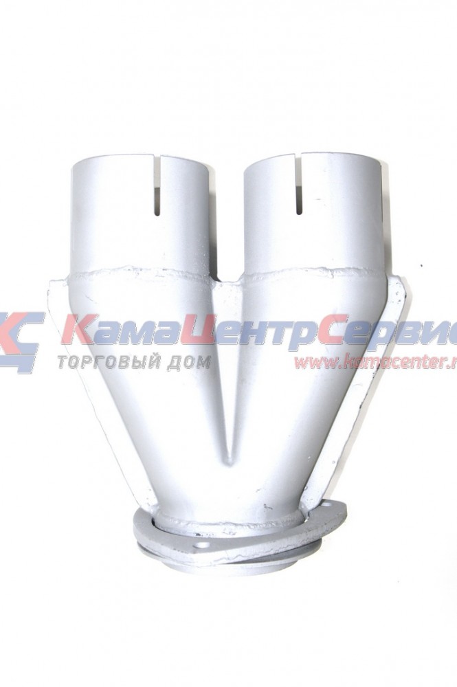 Тройник глушителя с треугольным фланцем 55105 (ПАО КАМАЗ) 55105-1201035-20