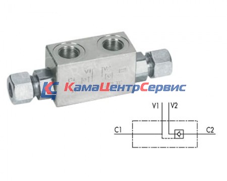 Гидрозамок односторонний  VBPSE 3/8 L 2 CEXC 